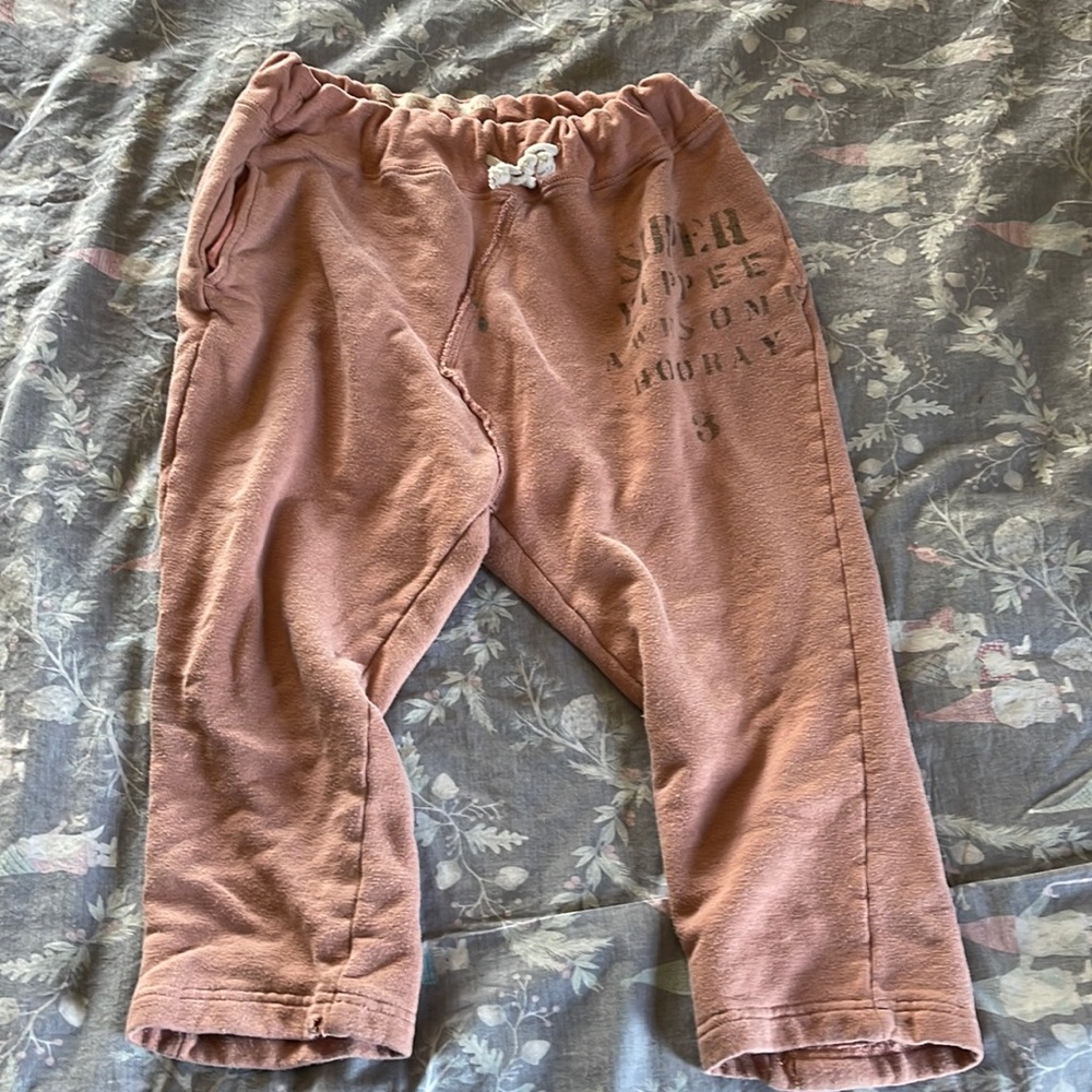 Trico Field Fith Cropped Sweatpants Pink 150